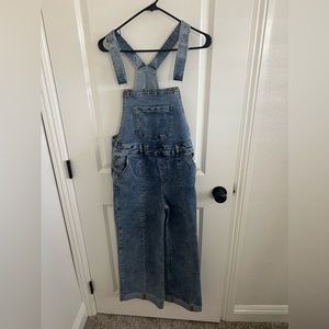 Blue jean overalls